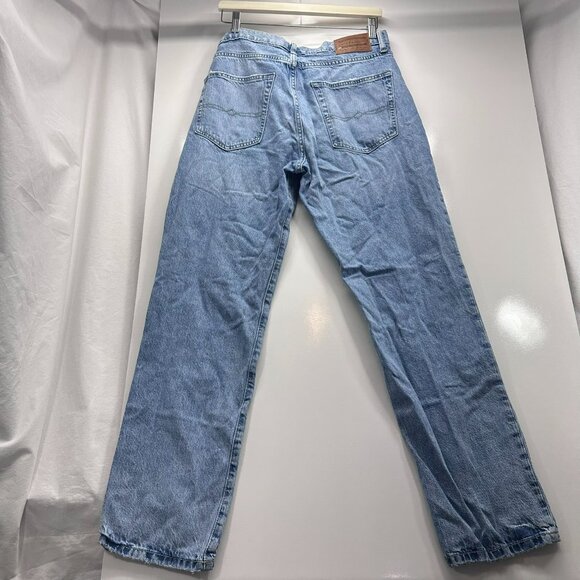 Lucky Brand Jeans Mens 31x32 Blue Denim 223 Straight Stretch Faded Wash Mid Rise - Picture 2 of 9